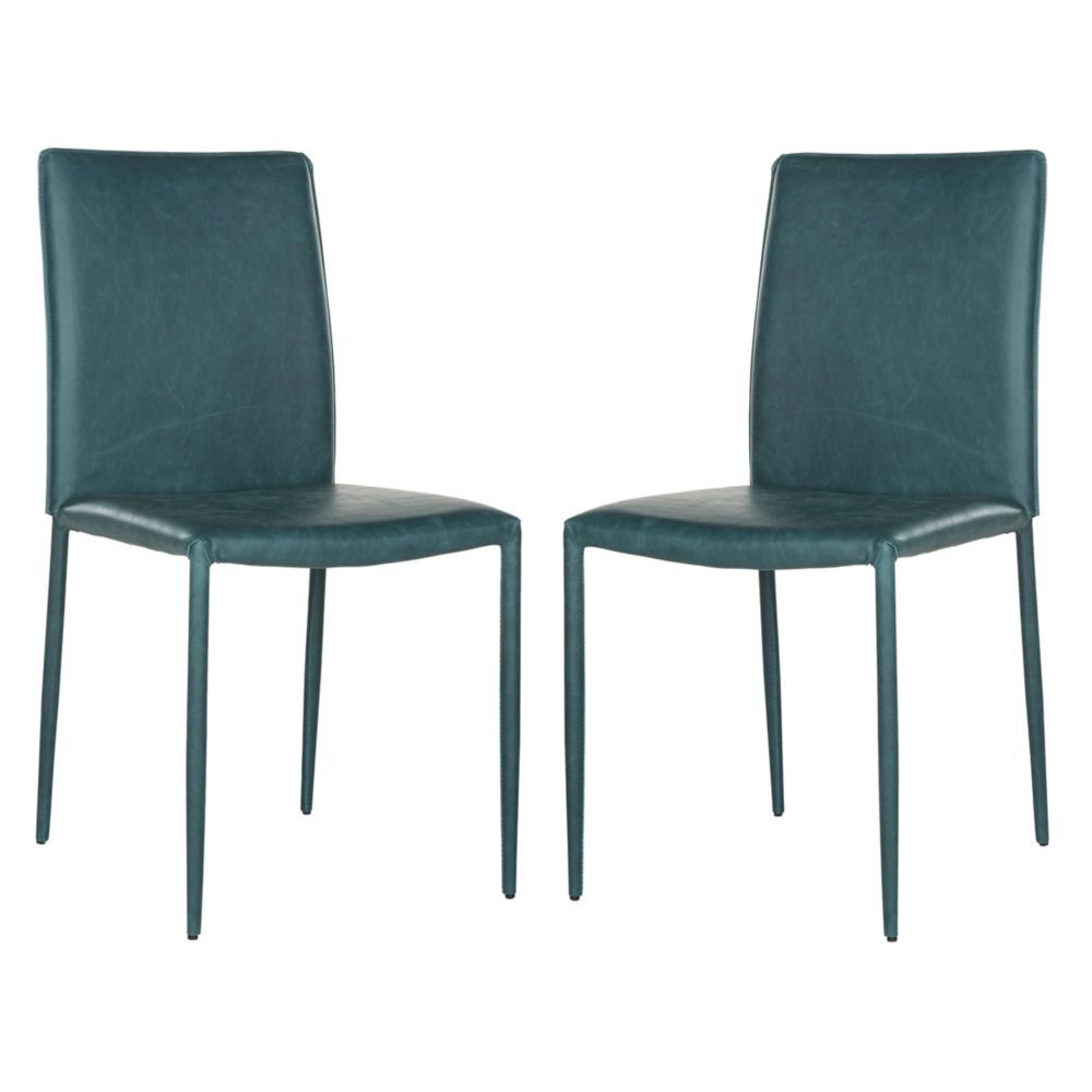 Safavieh Karna  Dining Chair in Antique Teal Set of 2 