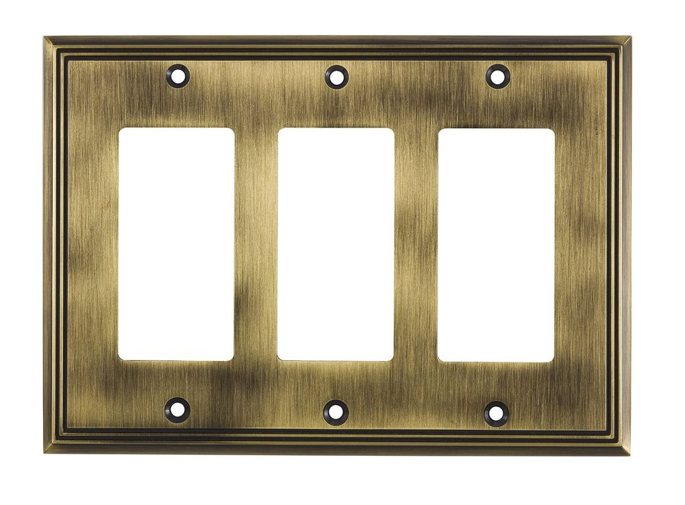 Richelieu Switch plate 3 Decora Contemporary Style The Home Depot