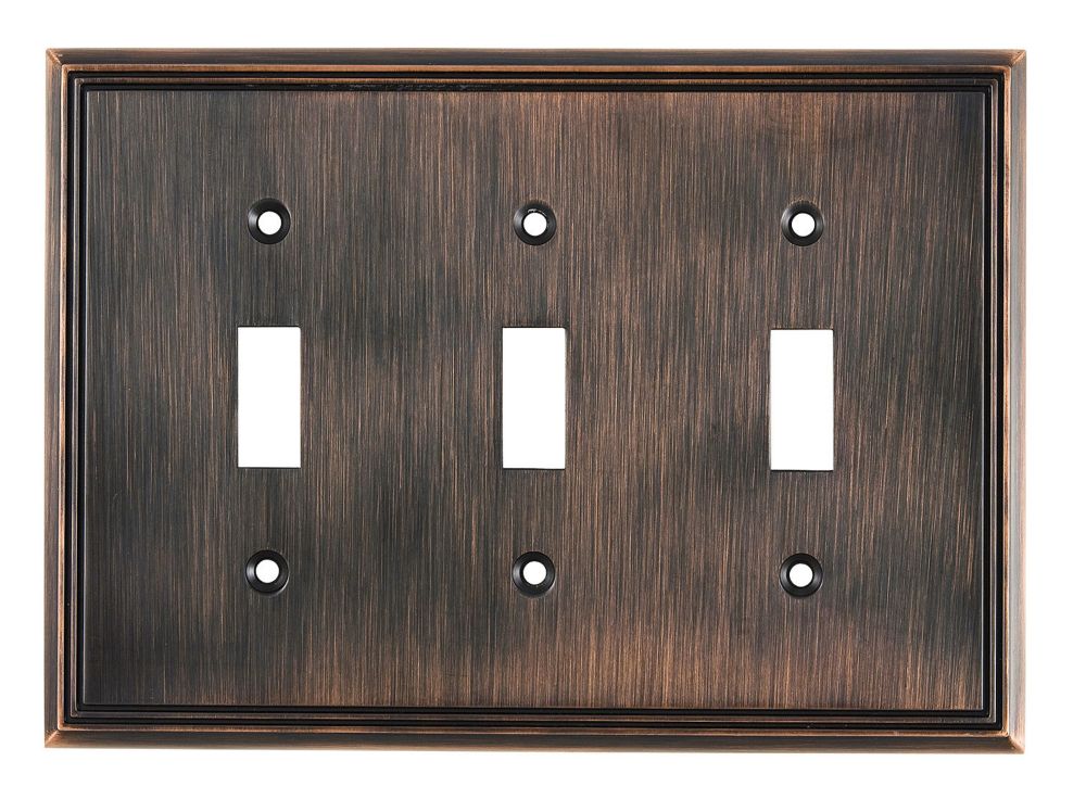 Richelieu Switch Plate 3 Toggle Entries - Contemporary Style | The Home ...