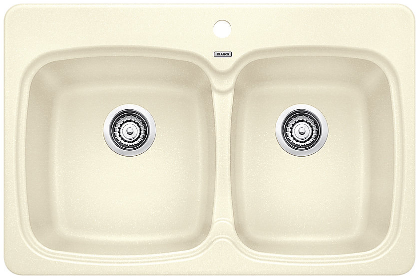 Vienna 210 Topmount Kitchen Sink Biscuit Silgranit Granite Composite