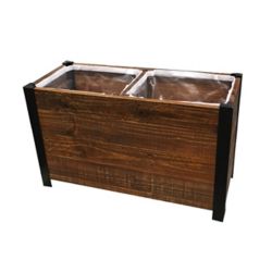 Grapevine Urban Garden Planter Box, Recycled Wood and 
