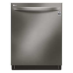 24-inch Top-Control Dishwasher with 3rd Rack and QuadWash in Black Stainless Steel - ENERGY STAR®