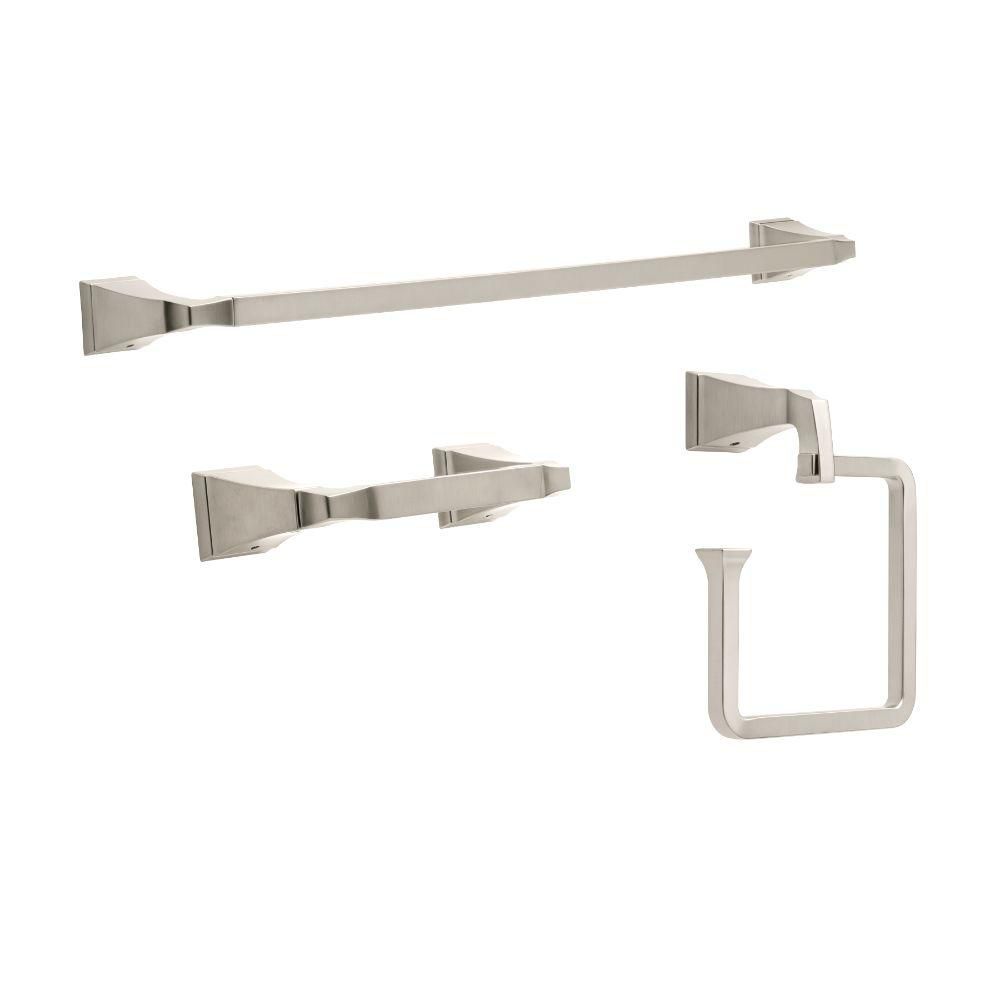 Delta Dryden 3 Piece Bath Hardware Kit, Stainless Steel The Home
