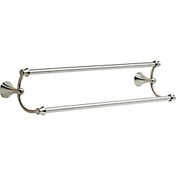 Addison 24 inch Double Towel Bar, Stainless Steel