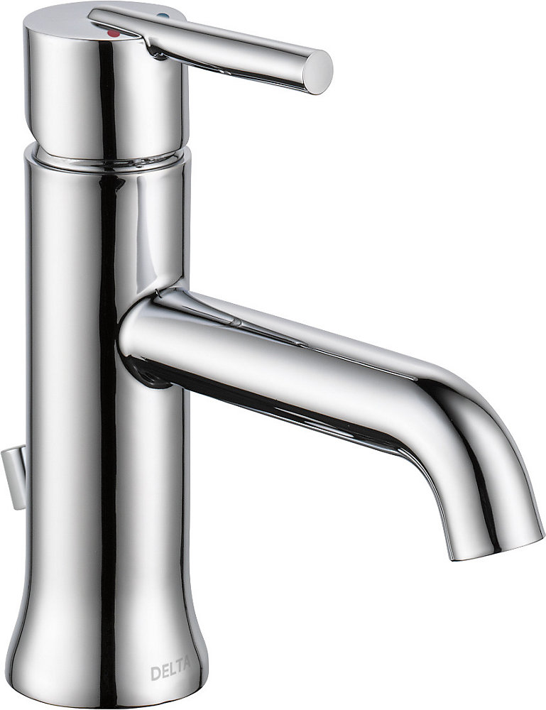Delta Trinsic Single Handle Lavatory Faucet - Less pop up ...