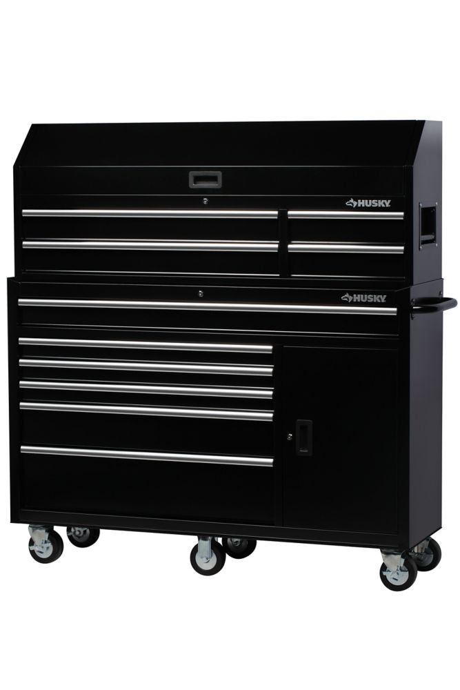HUSKY 61-inch 10-Drawer Tool Chest and Cabinet Set in ...