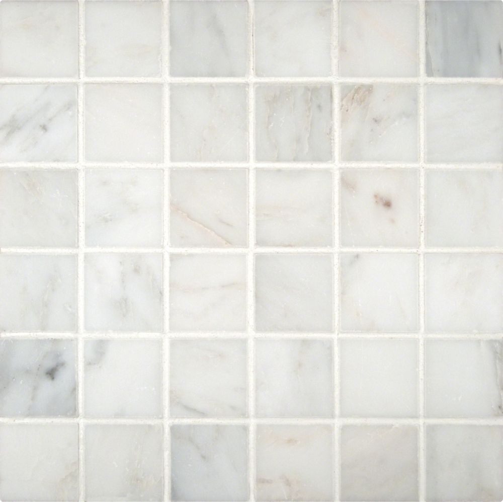 UPC 747583010827 product image for Greecian White 12-inch x 12-inch Polished Beveled Marble Mosaic Floor & Wall Til | upcitemdb.com