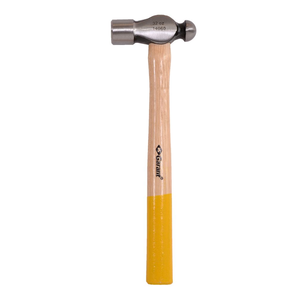 PRO-SERIES Ball Peen Hammer, Machinist, 32oz 16 Inch, Hickory Handle ...