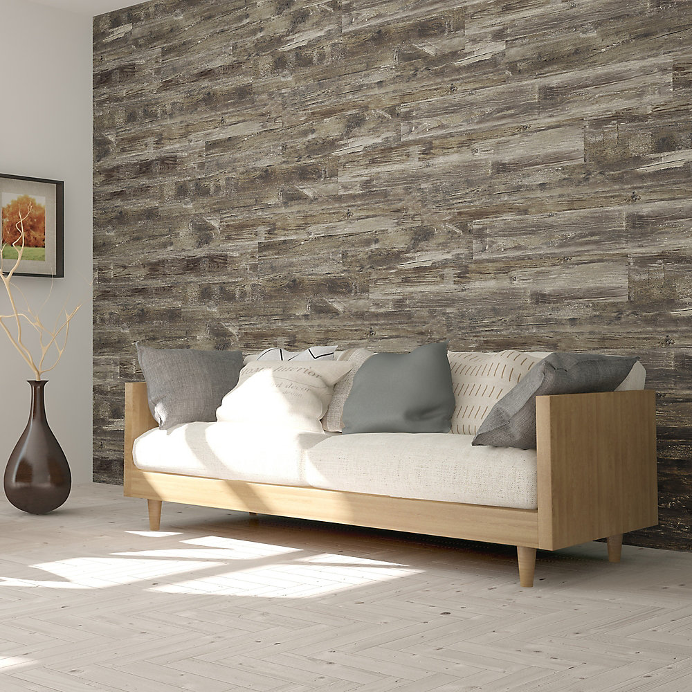 ISOCORE 8.7inch x 47.6inch Light Normandy Vinyl Wall Plank (34.51 sq