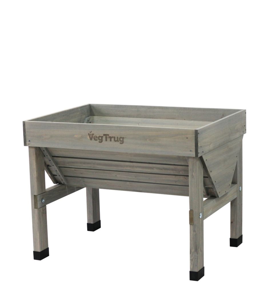 VegTrug Grey Wash Classic Raised Garden Bed Planter ...