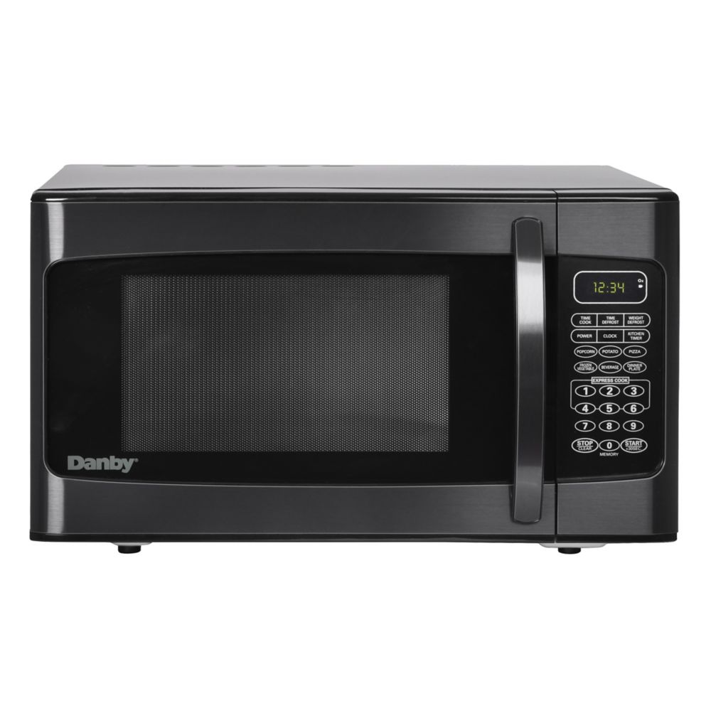 Danby 1.1 cu. ft. Countertop Microwave in Black Stainless The Home