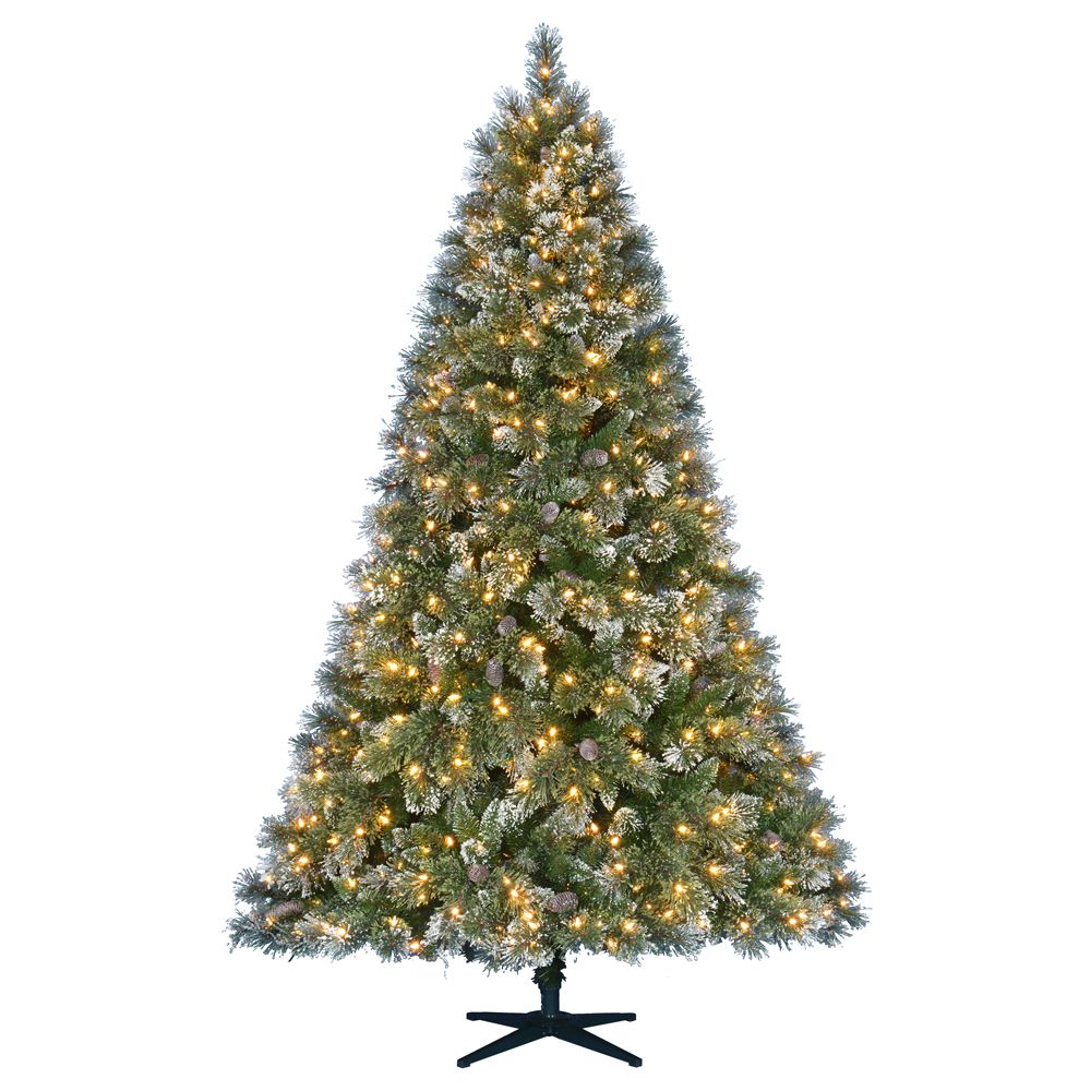 Home Accents Holiday 7.5 ft. Pre-Lit LED Sparkling Pine Artificial ...