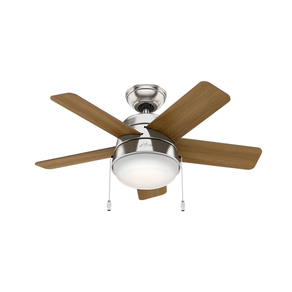 Hunter Tarrant 36 Inch Led Indoor Brushed Nickel Ceiling Fan