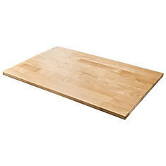 28-inch W Hardwood Worktop for Ready-to-Assemble Garage Cabinets