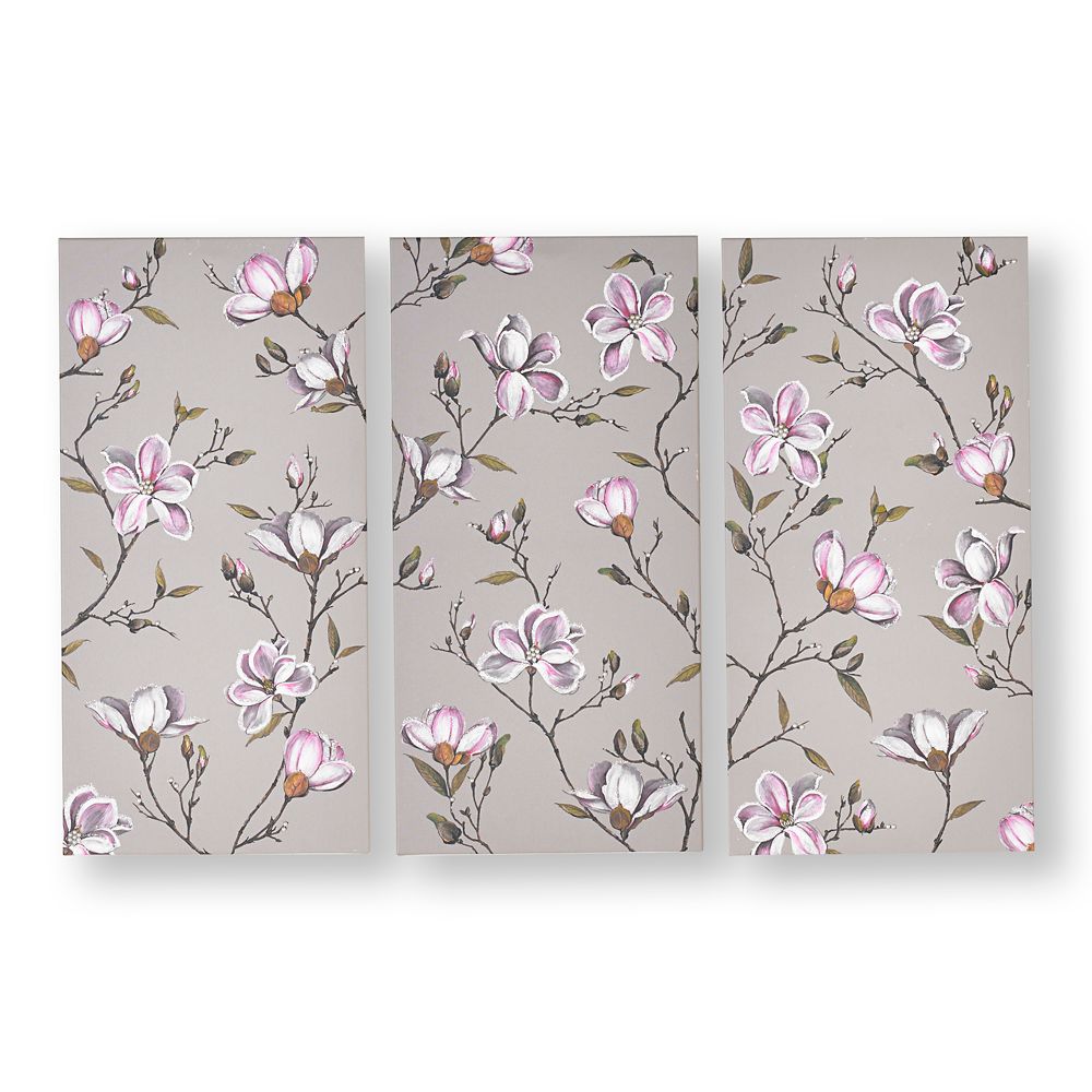 Graham & Brown Set of 3 Magnolia Daydream Printed Canvas Wall Art | The ...