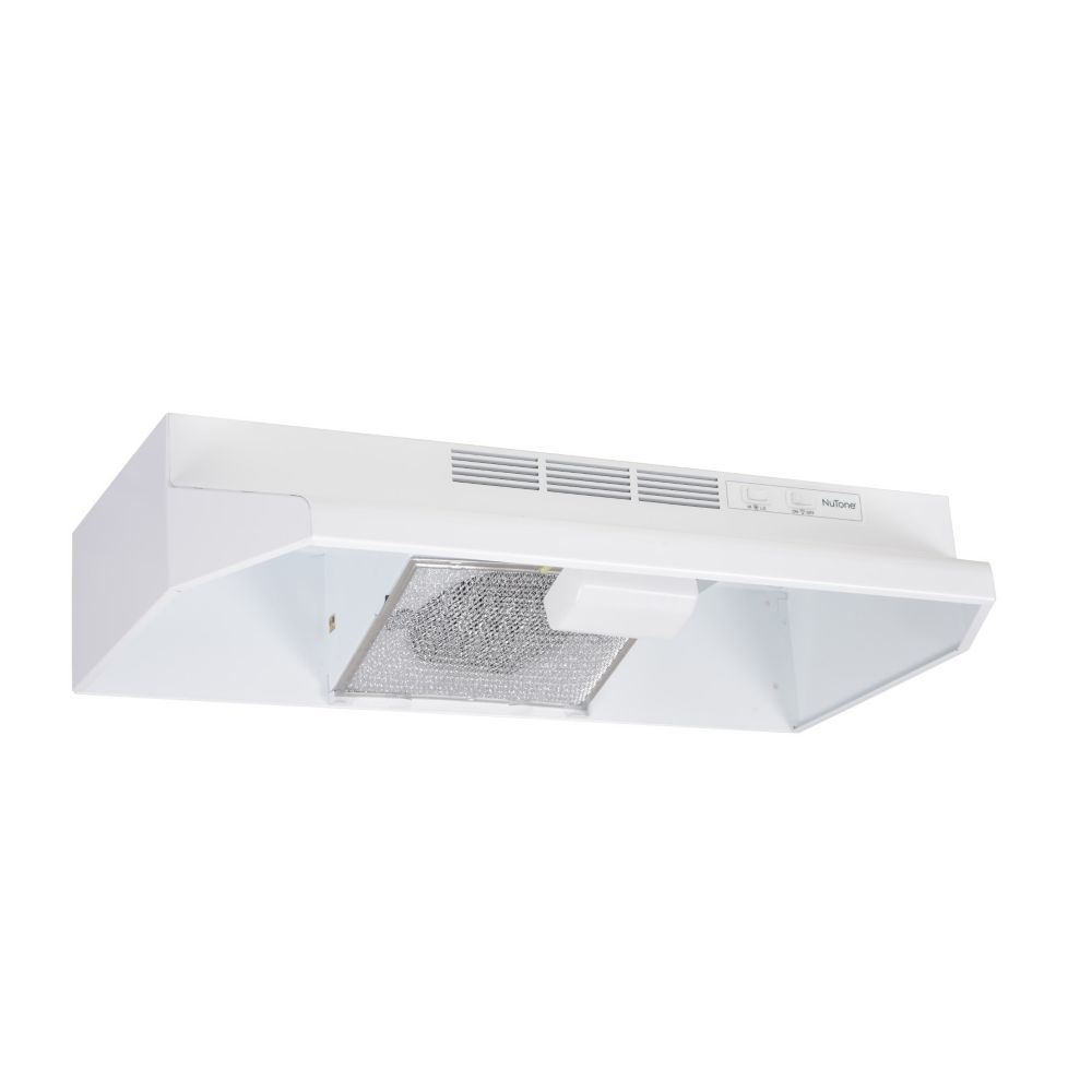 Cyclone 24inch Undermount Range Hood with Rectangular Ducting in White