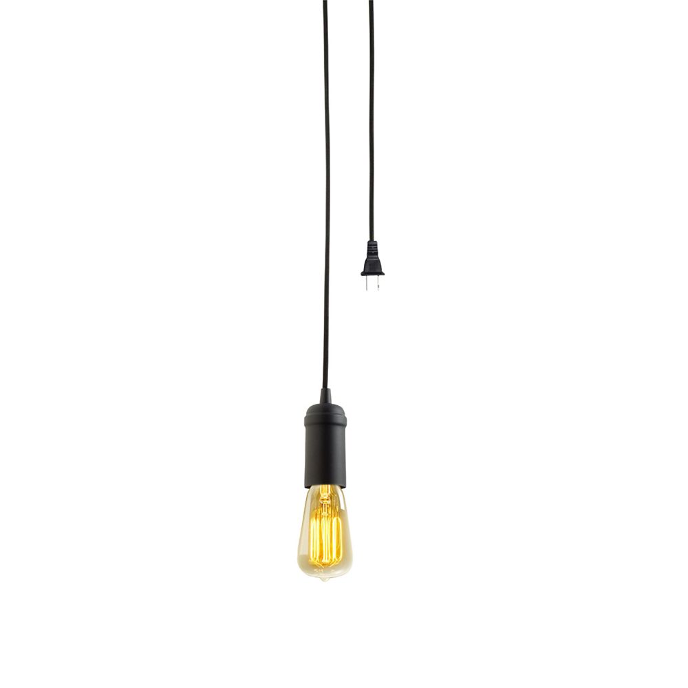 Globe Electric Edison 1 Light Plug In Pendant Light Fixture In Matte