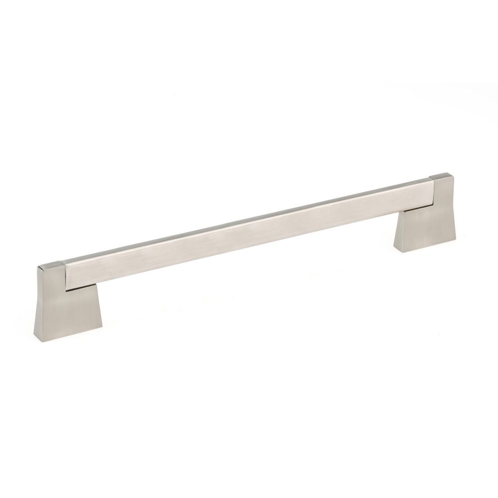 Contemporary Metal Pull 10 18 Inch 256 Mm Ctoc Brushed Nickel Manhattan Collection