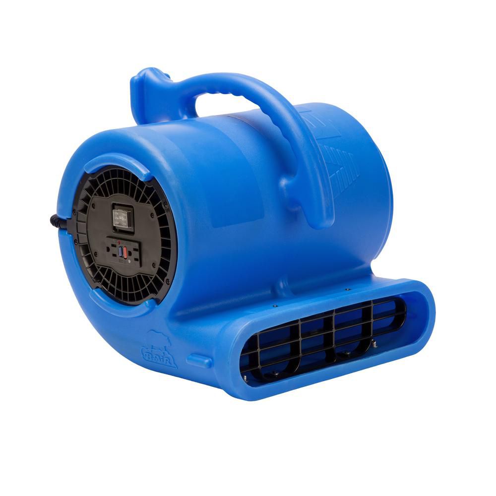 BAir 1/3 HP Air Mover Blower Fan for Water Damage Restoration Carpet