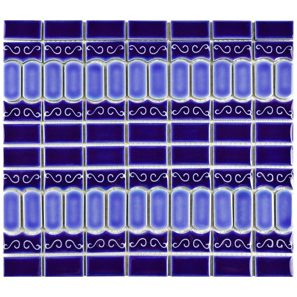 Merola Tile Modena Cobalt Blue 11 1 2 Inch X 13 8 6 Mm Merola Tile Modena Cobalt Blue 11 1 2