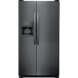 33-inch W 22.1 cu. ft. Side by Side Refrigerator in Black Stainless Steel