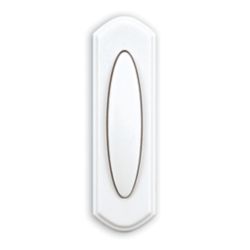 Hampton Bay Wireless Door Bell Push Button, White | The Home Depot Canada