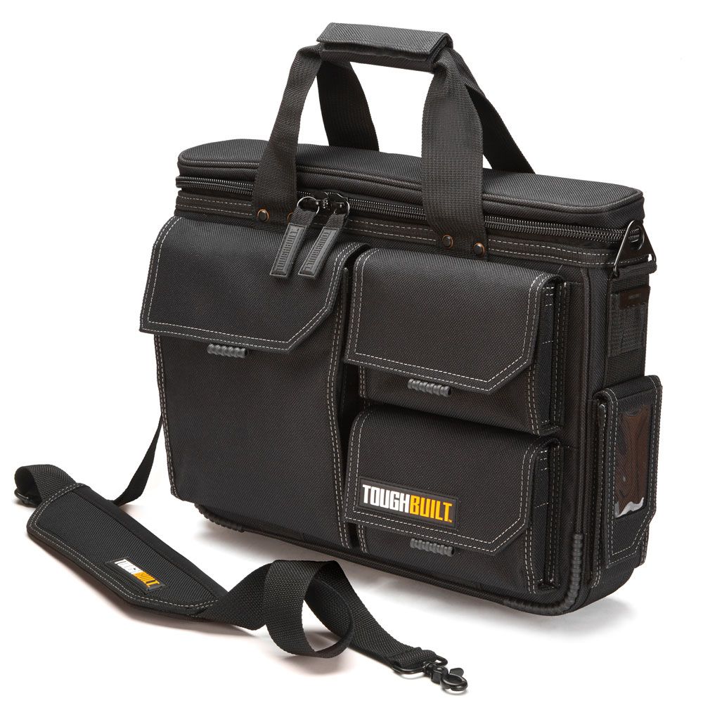 TOUGHBUILT Quick Access Laptop Bag & Shoulder Strap- Medium | The Home Depot Canada