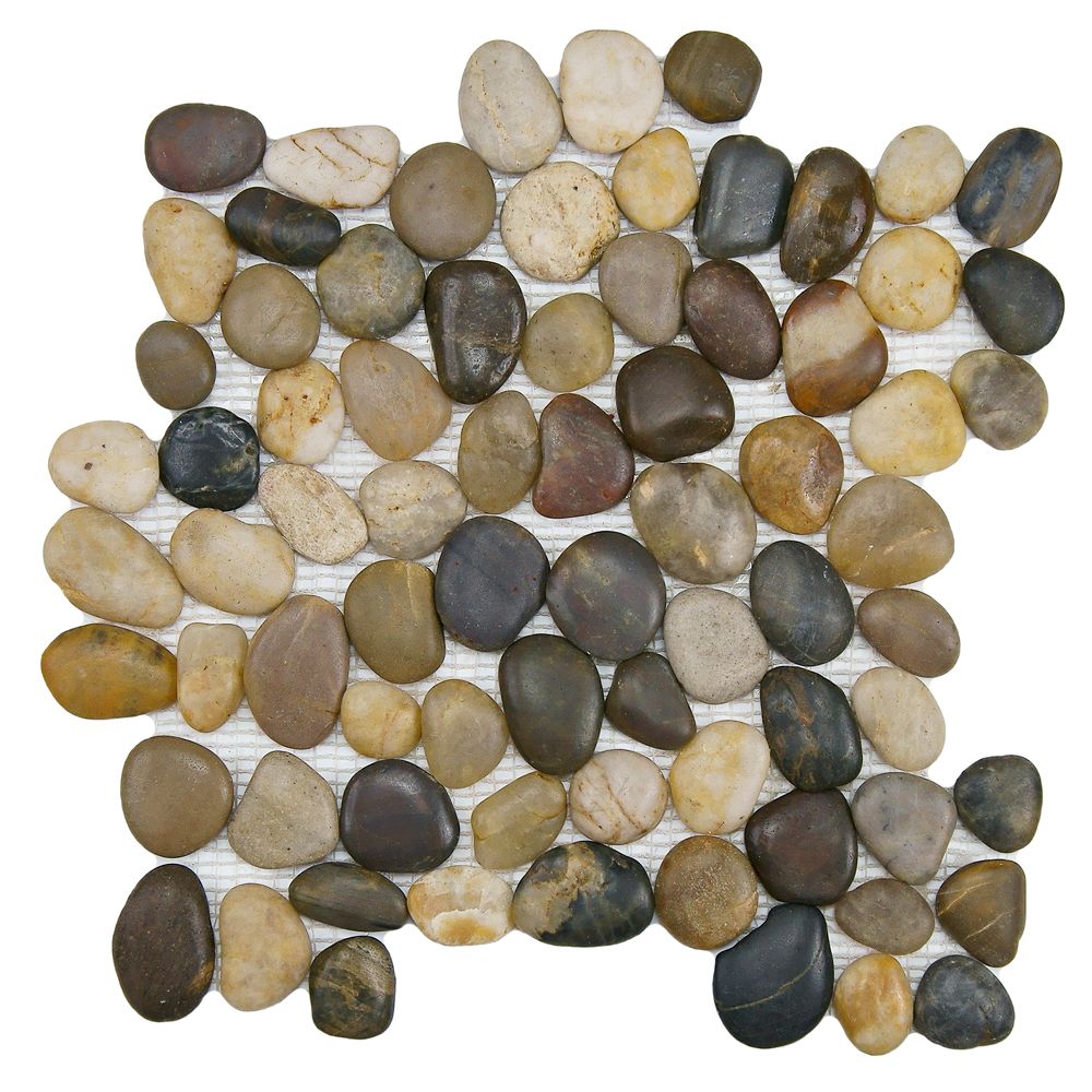 Merola Tile Riverstone Multi 11 3 4 Inch X 12mm Merola Tile Riverstone Multi 11 3 4