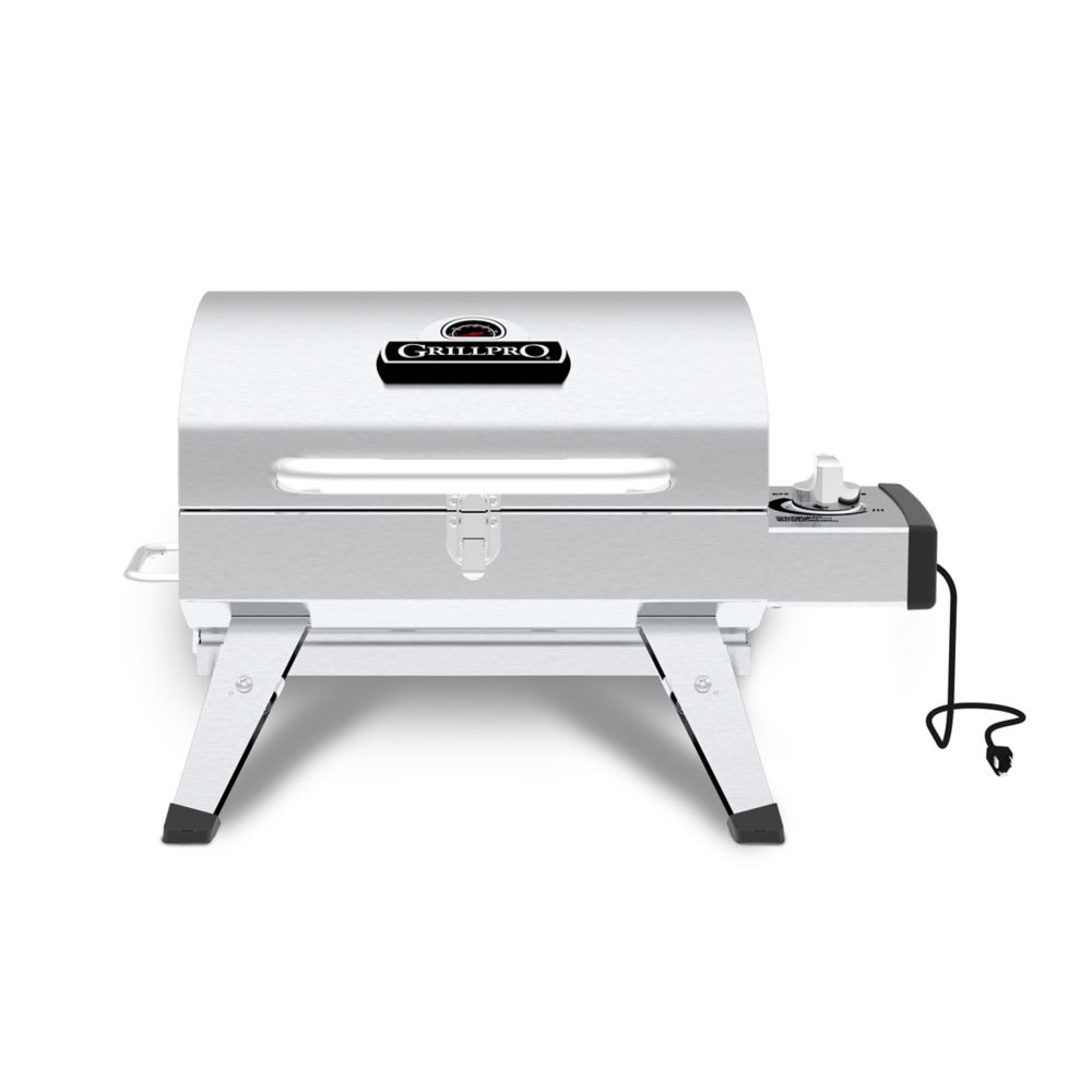 GrillPro Table Top Portable Electric BBQ in Stainless Steel | The Home ...