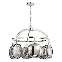 Havendale Mercury Glass 6-Light Sphere Chandelier - 33712-017