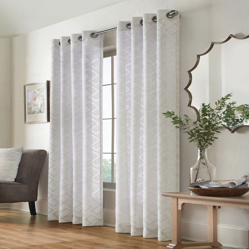 Home Decorators Collection Brighton Sheer Grommet Curtain 52