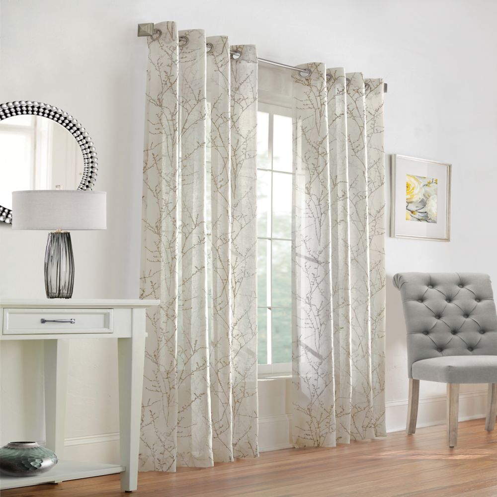 Home Decorators Collection Willow Sheer Grommet Curtain 52