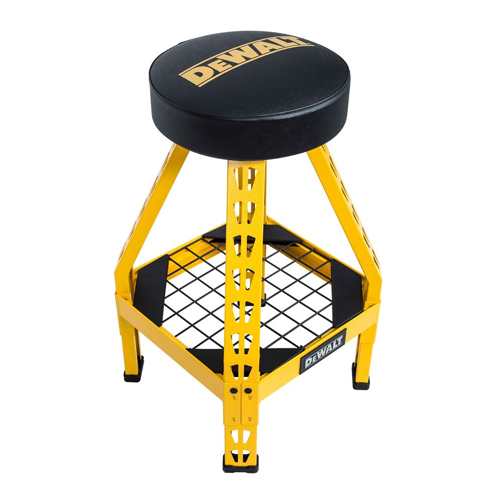 Dewalt 32 Inch H X 17 Inch W X 17 Inch D Swivel Seat Shop Stool