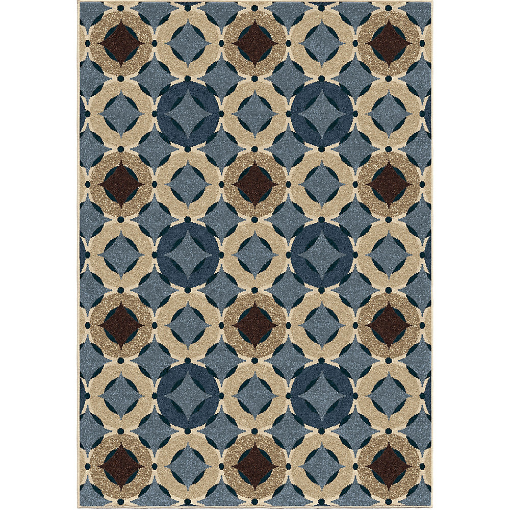 Orbison Saxe Blue 7 Ft 8 Inch X 10 Outdoor Area Rug