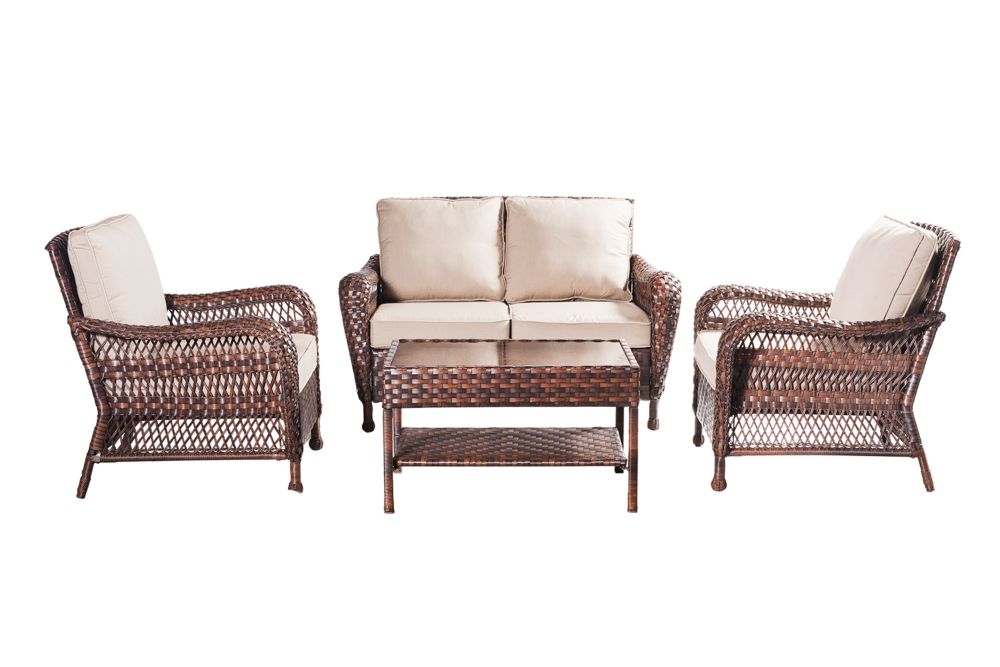 Patio Sets Outdoor Dining Bistro More The Home Depot Li Ming International Cayman 4pc Conversation Set