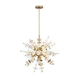 Bonazzi Retro Small Chandelier in Brass - 34082-010