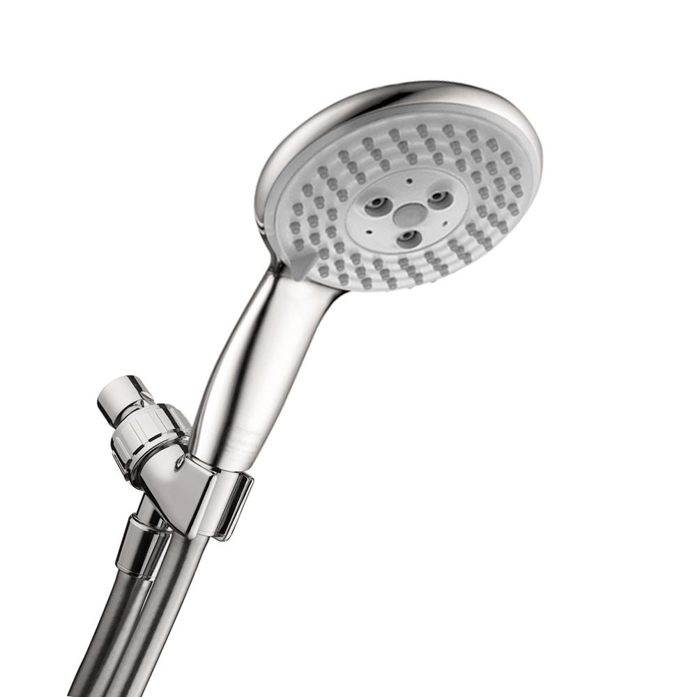 Hansgrohe Raindance E 100 AIR 3-Jet Hand Shower Set, Chrome | The Home ...