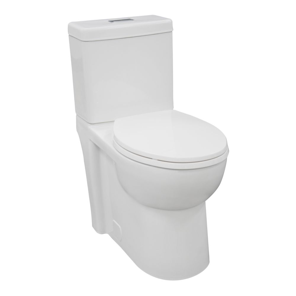 Glacier Bay All In One 2 Piece Dual Flush Round Bowl Toilet In White   P 1001131730 