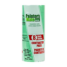 Ruban de peintre Vert, paquet de 8, 3,6 cm x 55 m (1,41 po x 60 v)