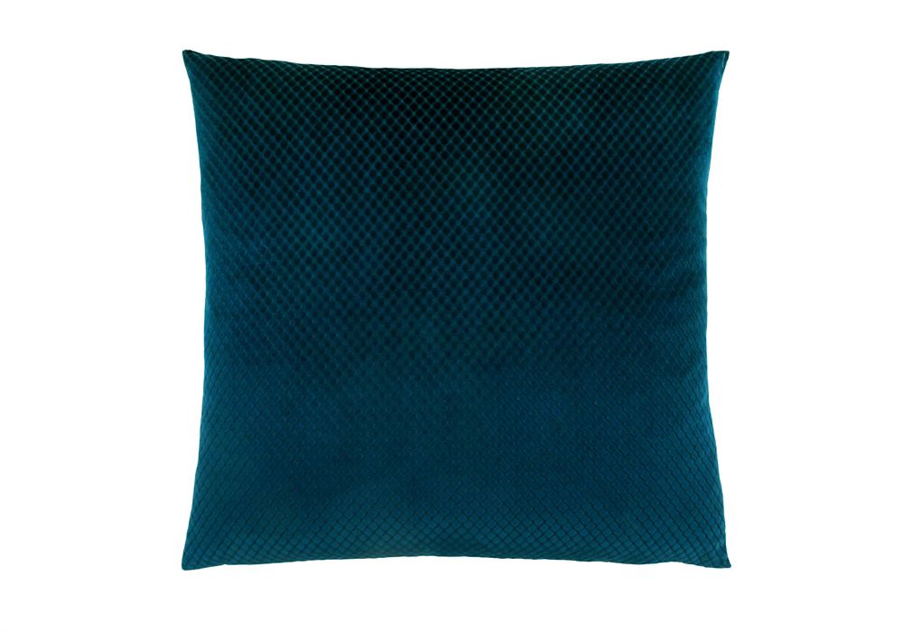 Monarch Specialties 18 Inch X 18 Inch Steel Blue Diamond Velvet