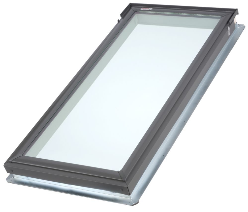 VELUX White Manual Room Darkening Blind for Fixed Curb Mount Skylight