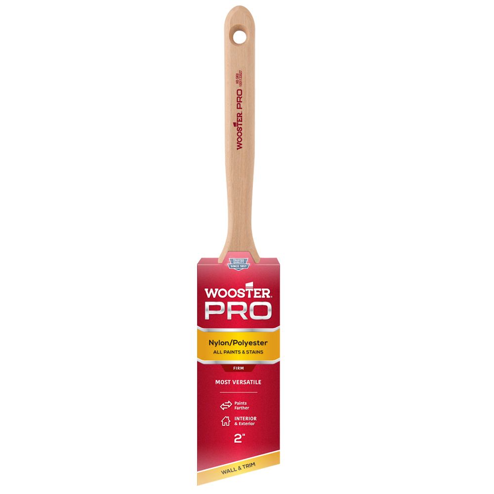 Wooster 2 inch (50mm) Pro Nylon/Polyester Angle Sash Brush The Home