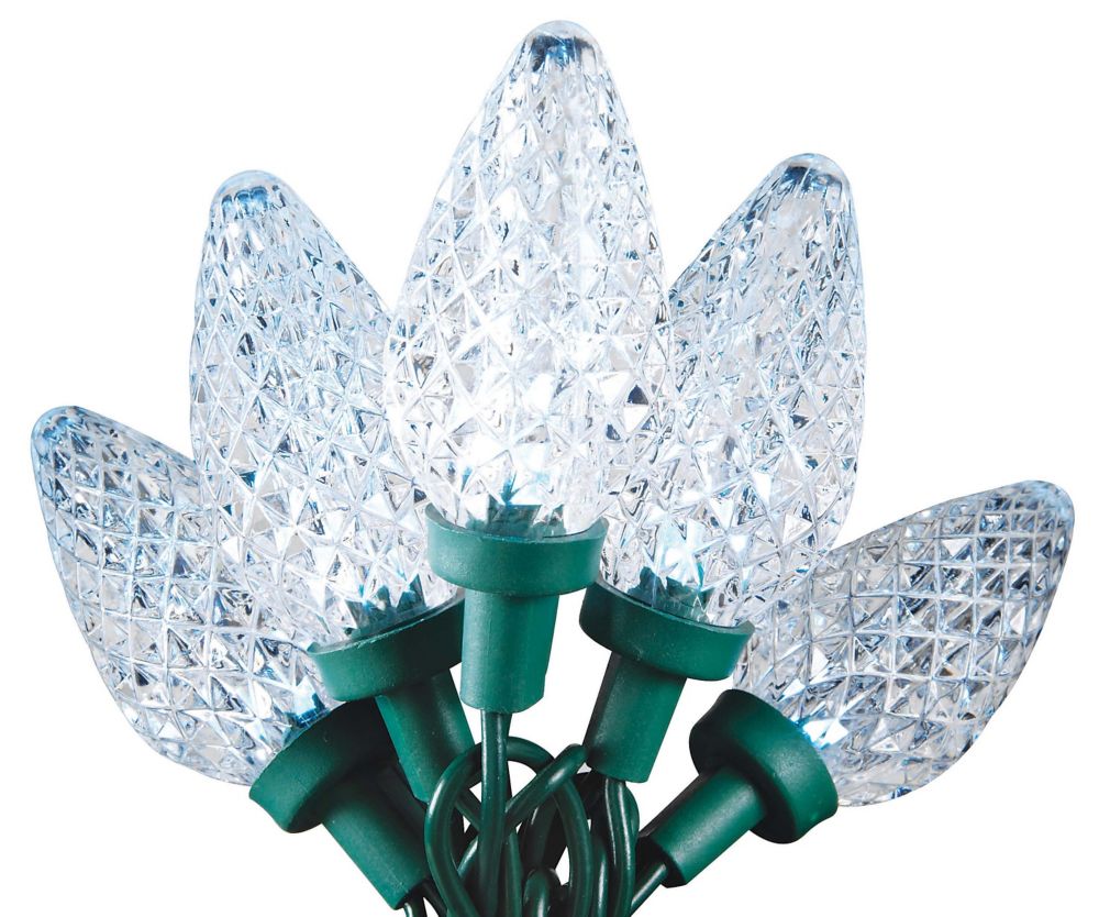 Home Accents Holiday Led C9 25L Pure White Super Bright The Home