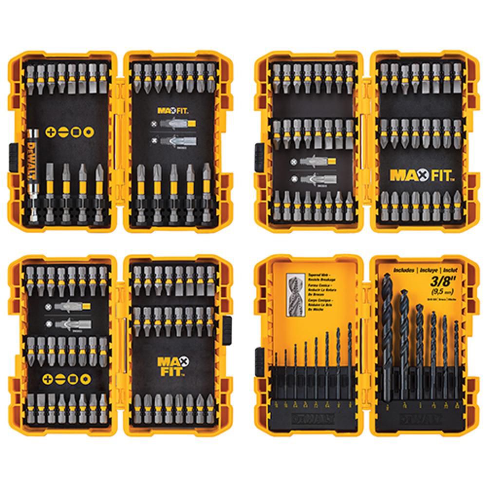 Dewalt Maxfit Screwdriving And Drill Bit Set 136 Piece The Home