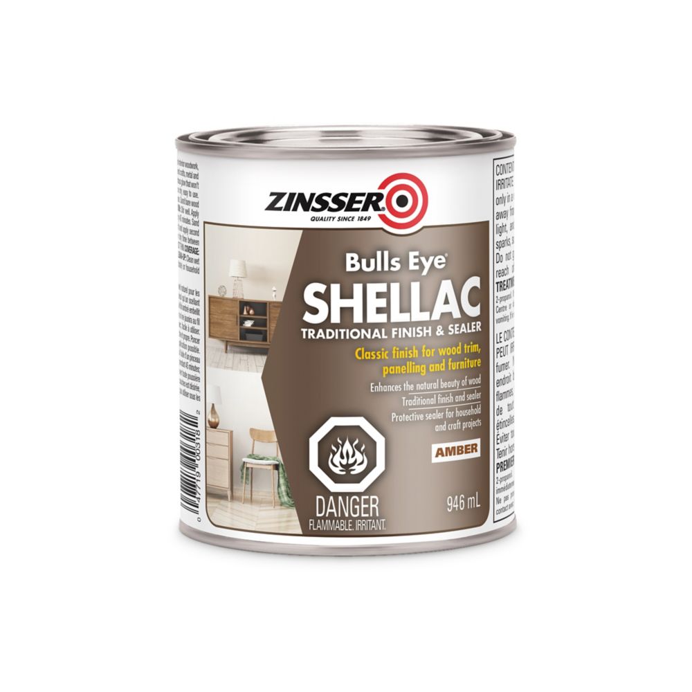 Zinsser Zinsser Bulls Eye Shellac Amber 946ml The Home Depot Canada