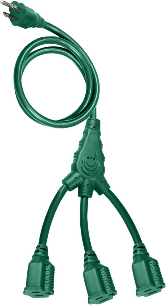 HDX 40ft. 16/3 MultiDirectional Outdoor Extension Cord The Home