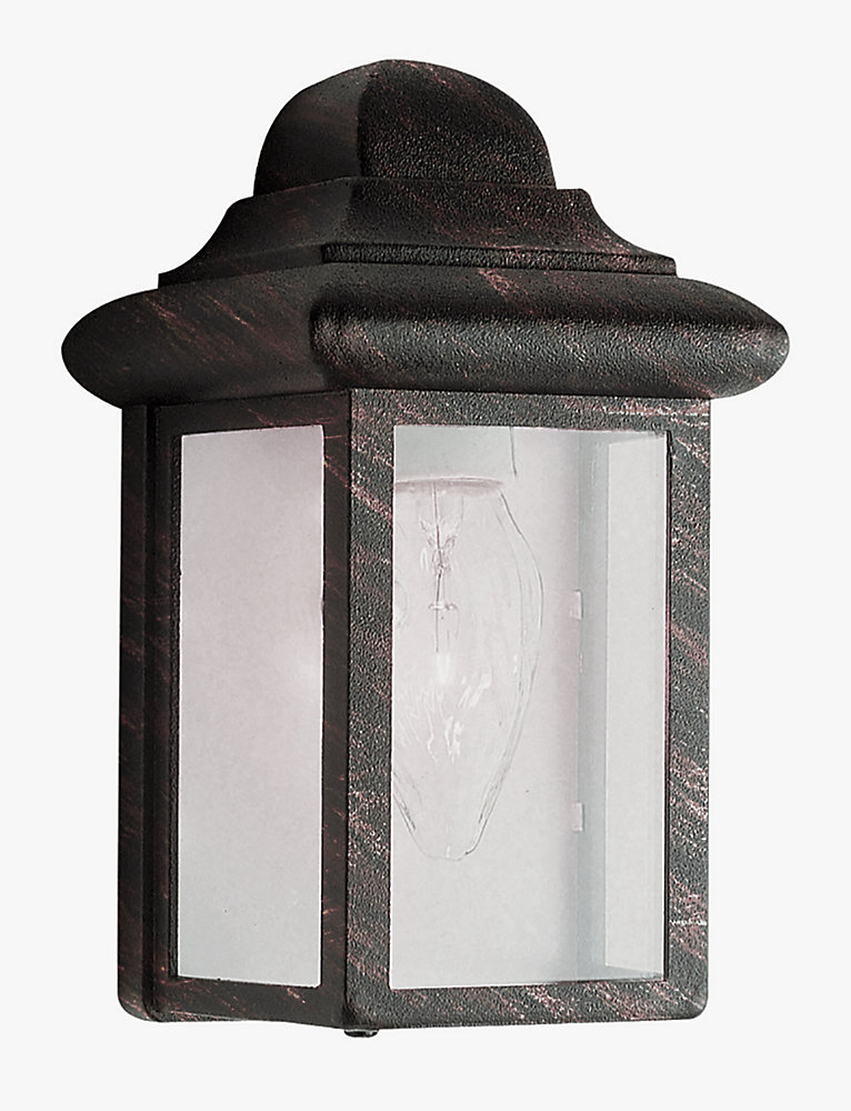 Vista 1 Light Rust Wall Lantern