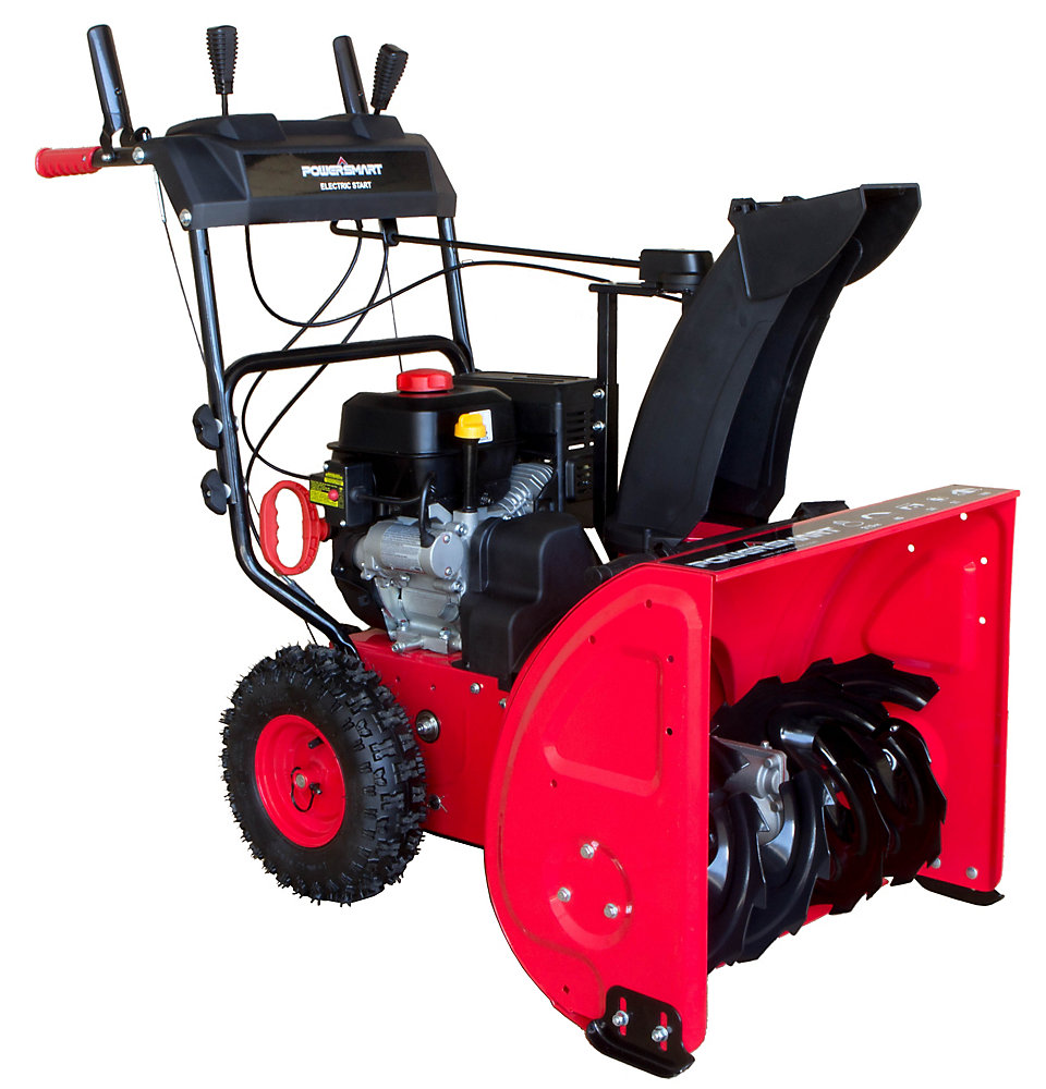 PowerSmart Souffleuse à neige à démarrage électrique à deux étages de 24 po et 212 cm³ Home PowerSmart Souffleuse à neige à démarrage électrique à deux étages de 24 po et 212 cm³ Home