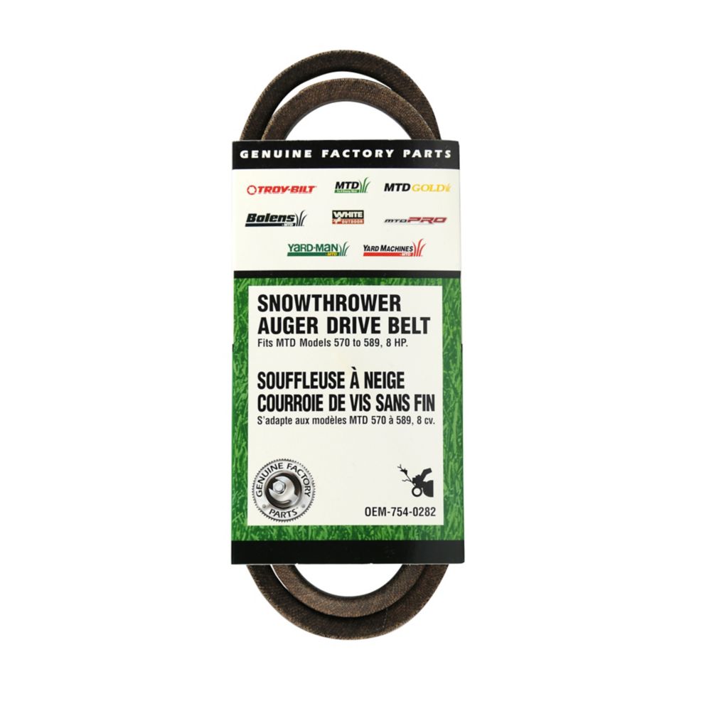 MTD OEM Replacement Snow Thrower Auger Drive Belt 500 Series The Home
