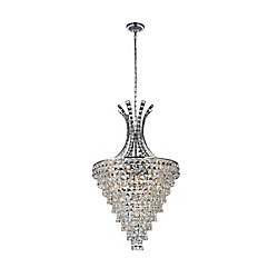 Chique 24 inch 13 Light Chandelier with Chrome Finish